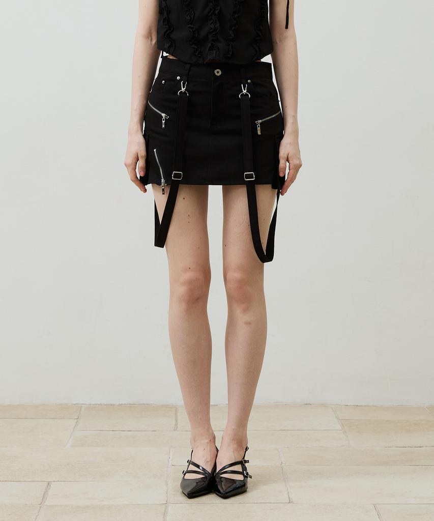 Alikim Bella Mini Skirt Pants / Black