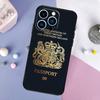 United Kingdom British Passport Phone Case For iPhone 17 Pro Max 16 13 12 11 14 15 Pro Max Plus Mini 16e 17 Air Back Cover