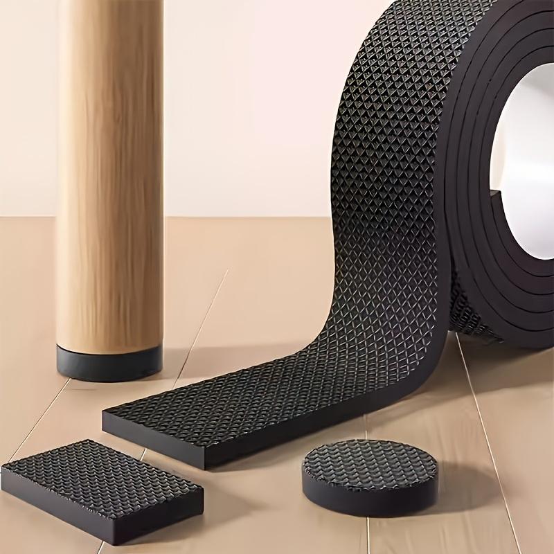 1Roll Black Multi-Scene Non-Slip Furniture Pads - Thickened Silent Wear-Resistant for Dining Chairs Shoe Soles Floor Pet Office