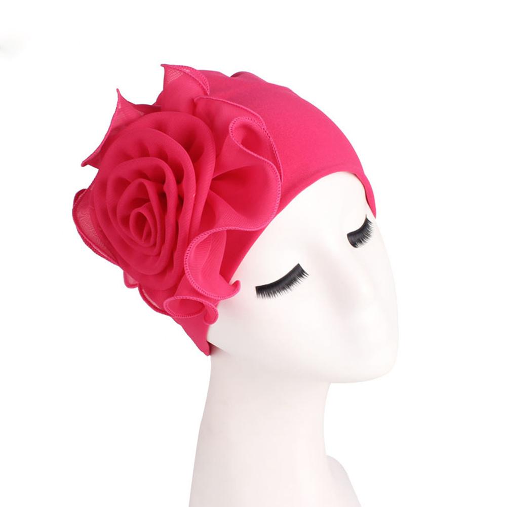 Damen Elegant Seite Groß Blume Hohe Elastizität Mode Kappe