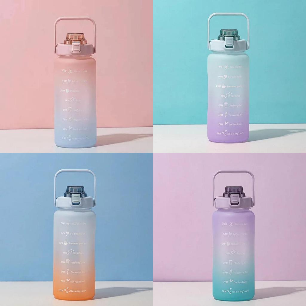 2l Graded Food Grade Plastic Sports Cup With Straw Perfect For Outdoor Activities!