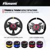 MUGE-Car Steering Wheel Snap Off Quick Release Hub Adapter Boss Kit Aluminum For 6-Hole Steering Wheel Hub Car Accessories QR030