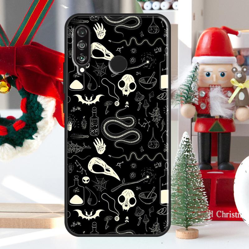 

Raven Skull For Huawei Nova 9 10 SE 11 Pro Y60 Y70 Y90 Y61 Y91 Y72 Y73 12i 11i 8i P20 P30 P40 Lite Case Huawei Nova 12s