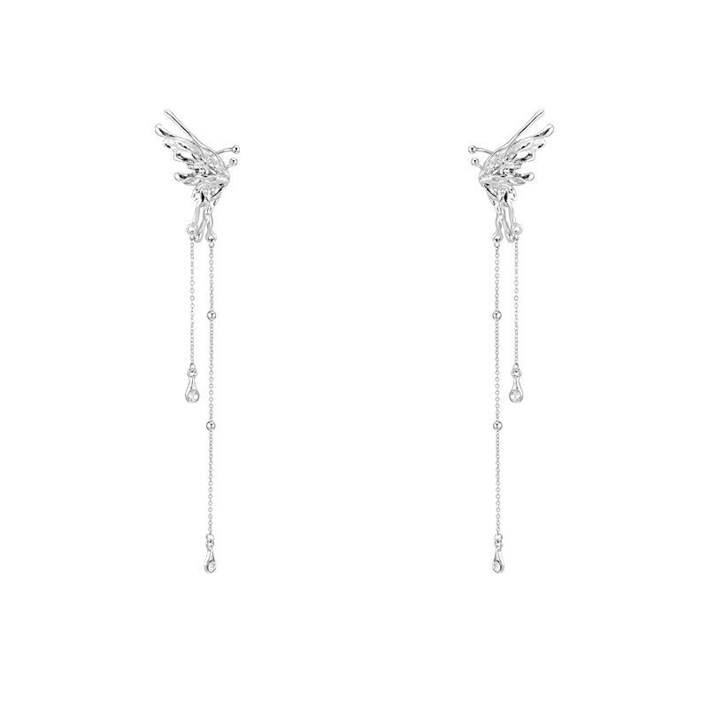 

Кисточки-бабочки без пирсинга, зажимы для ушей для женщин