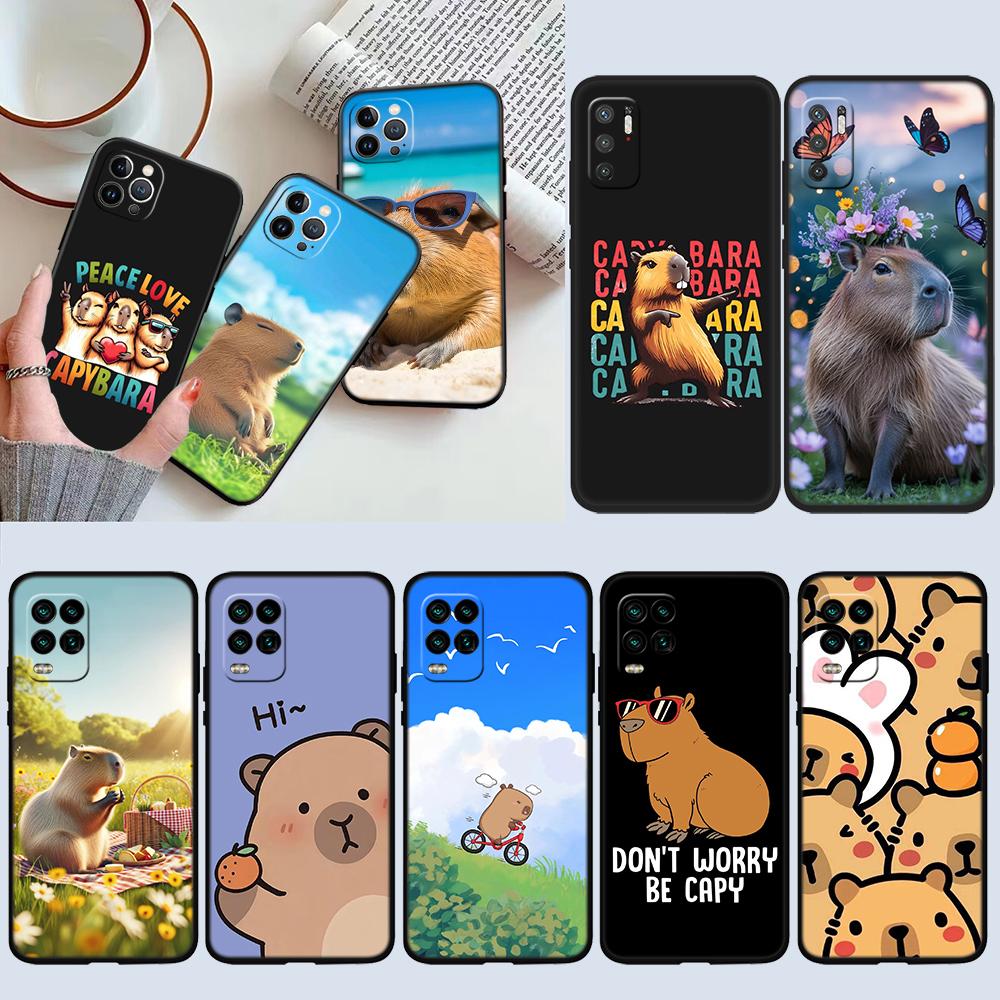 Cartoon  Capybara Art Case for Motorola Moto Edge 60 60s 70 G86 G56 G54 E14 G04S G45 G54 G64 S30 S50 X30 X40 X50 Ultra Pro Power