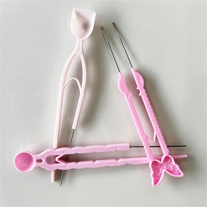 Bead Positioning Needle Tool Ergonomic Grip Bead Placement Tool For Handmade Art Craft Jewelry Making Miniature Artwork