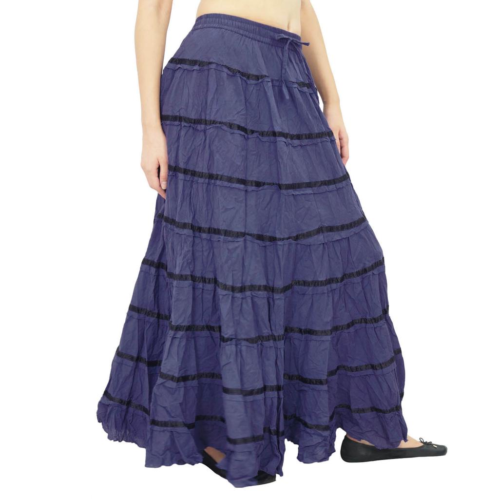 Women Fashion Beach Hippie Boho Gypsy Clothing Lace Casual Skirt