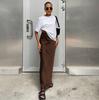 Skirt Satin Black Slim Trumpet High Waist Skirts Fashion Women 2023 Summer Solid Office Lady Long Skirt Female Elegant 27694