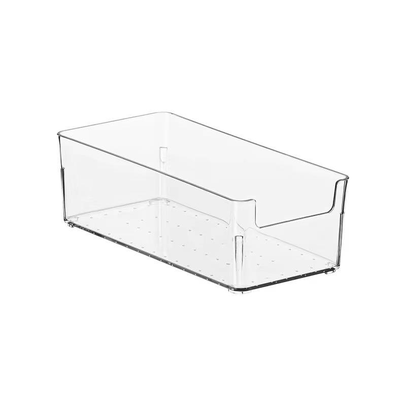 Transparent Plastic Desktop Organizer Box - Portable Storage for Household and Medicine Essentials