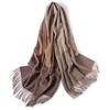 Milk camel pure wool scarf women's autumn and winter versatile thickened cashmere scarf new shawl dual-purpose