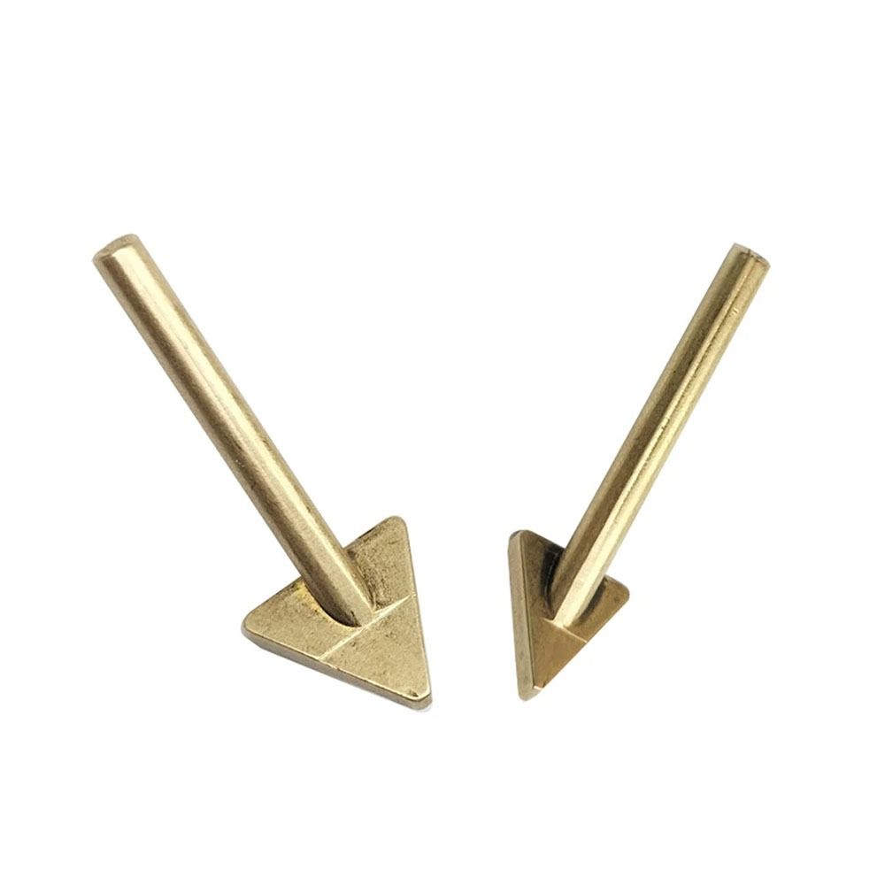 2Pcs/Set 80W Soldering Iron Tips Triangular Smoothing Head Welding Tips Welding Repair Tool
