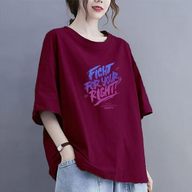 Cotton Apricot Short-sleeved T-shirt Female Summer 2024 New Niche Design Sense Loose Hong Kong Flavor Chic Tops