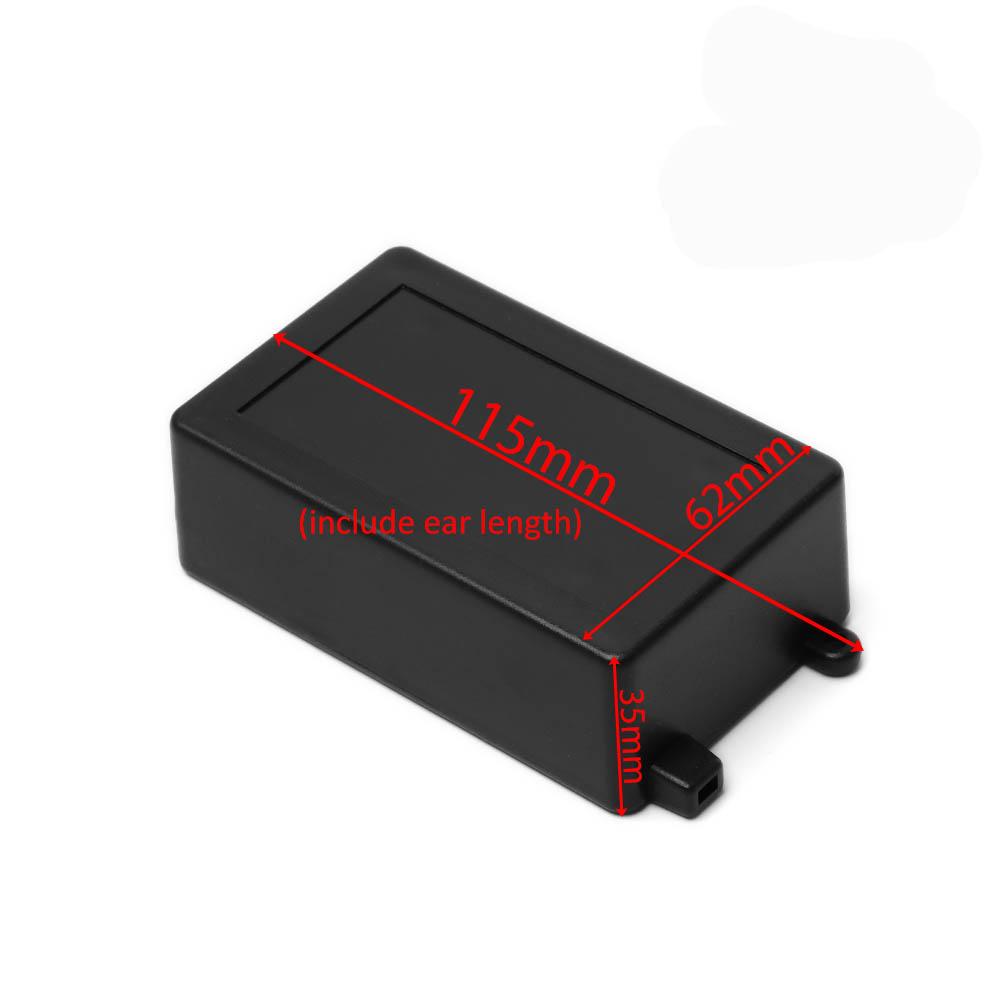 Waterproof ABS Plastic Project Box Storage Case Housing Instrument Case Black Enclosure Boxes Electronic Supplies High Quality