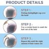 5 Pcs Silicone Highlighting Cap Kit Punched Hole Highlight Cap with Hook Needles Salon Hair Dye Comb Hair Dye Brushes Tipping Cap