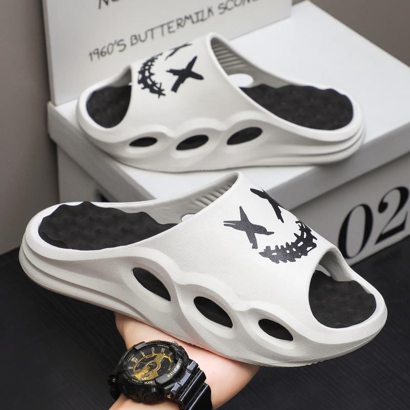 Men Fashion Massage Slippers Indoor/Outdoor Sandals Beach Flip Flop Thick Sole Male Slides Summer Non-Slip Men Shower Slippers