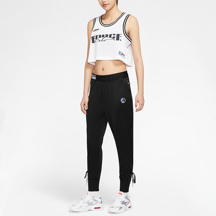 Nike Knitted Sweatpants Women's Black Moderate Skinny Pants CU6794-010