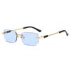 Fashionable Rimless Sunglasses Woman Luxury  Optional Lenses Outdoor Sports UV Protection Sun Shades Men Sunglasses