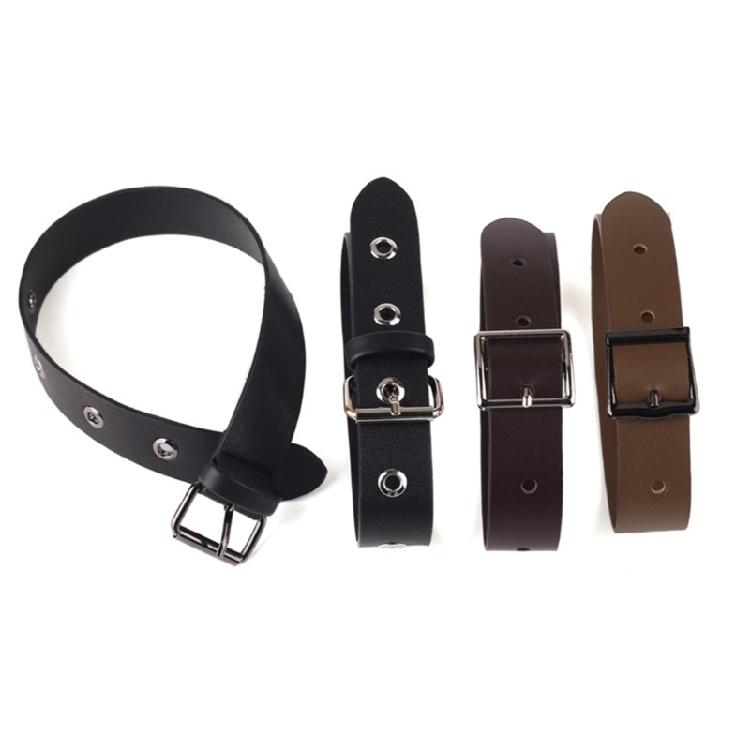 Outerwear Cuff Replacement Straps with PU Leather Look and Buckles Closure, 2 Pack Cuff Fasteners for Coat Sleeve Tightening Tasks