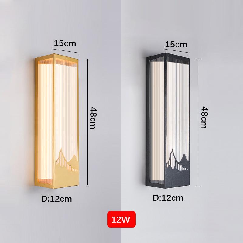 Outdoor Waterproof Wall Lamp Pillar Porch Light Door Post Gate lamp Courtyard Wall Lamp Outdoor Balcony Headlight Lighting