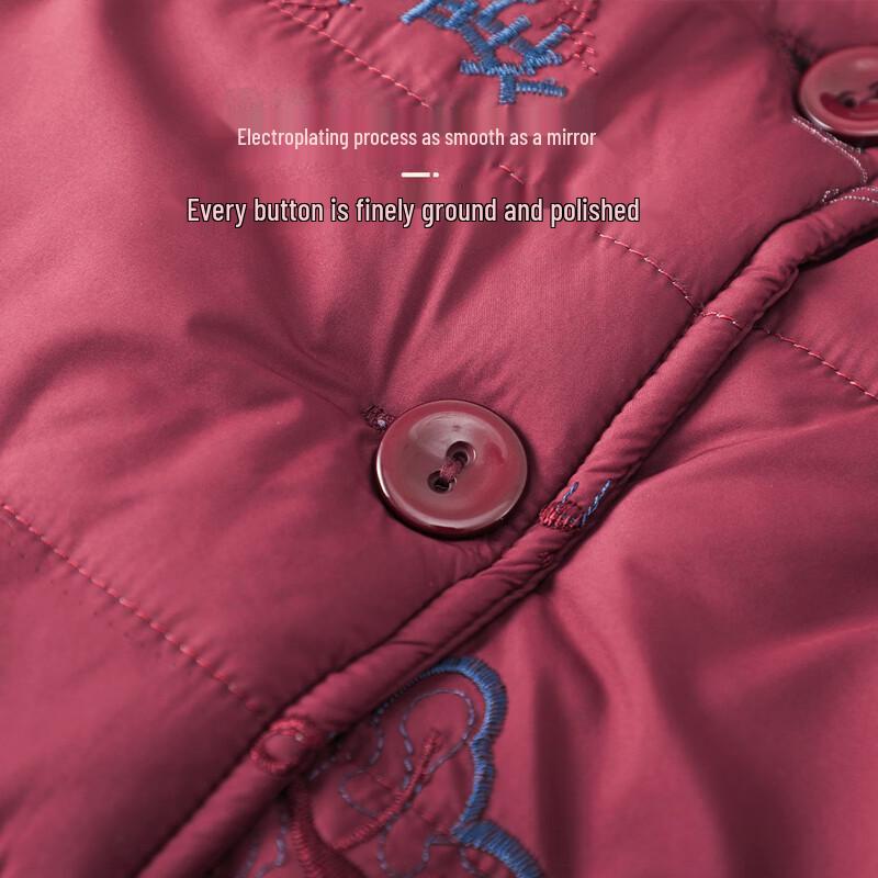 YUZHAOLIN Women's Embroidered Warm Cotton Coat