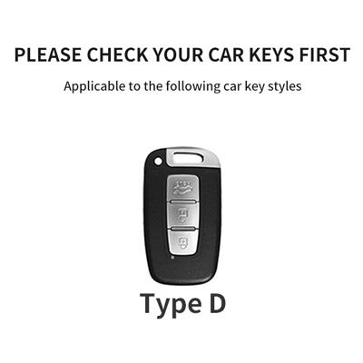 Car Key Case Cover For Hyundai i10 i30 i40 ix20 ix25 ix30 ix35 ix45 KONA Encino Tucson Solaris Grand Santa Fe Sonata NEXO Tucson