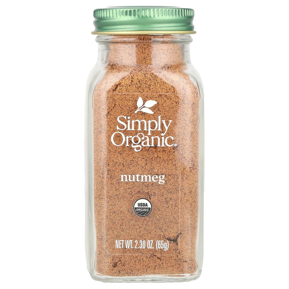 Simply Organic Ground Nutmeg, 65g (2.30 oz)