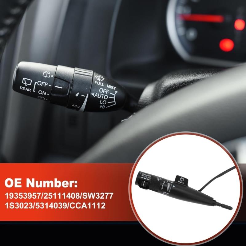Ergonomic Steering Wheel Switches 19353957 Replacement Combining Turn Signal & Cruise Control Functions Suitable for Car