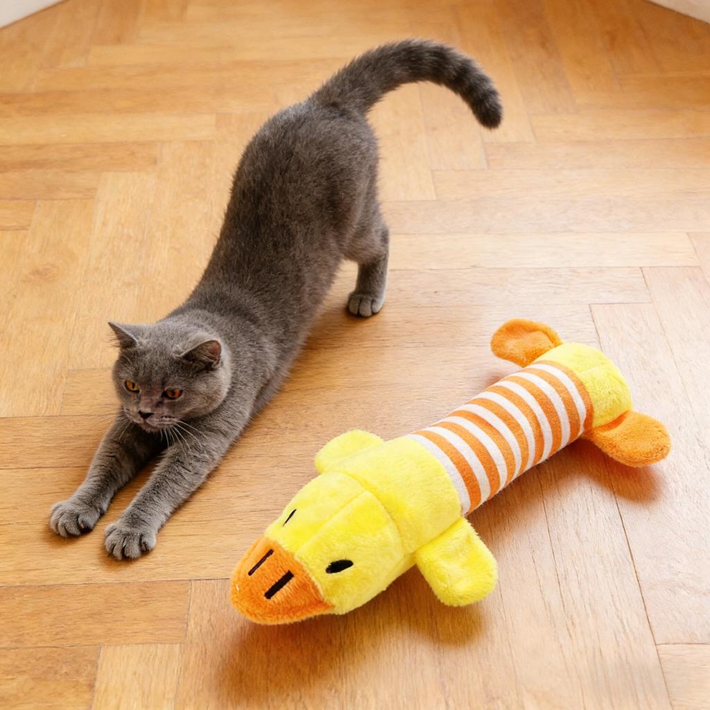 1pc Adorable Cute Animal Design Pet Grinding Teeth Squeaky Toy for Interactive Chewing Fun, Dog Voice Toys, Dog and Cat Supply