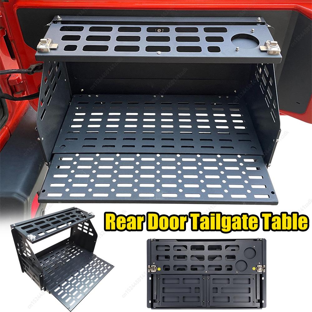 Rear Door Drop Down Tailgate Folding Table Molle System Compatible for Ford Bronco No drilling required/sturdy and durable