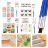 6er Pack DIY Malen nach Zahlen Sets mit Pinsel und Acrylfarben DIY Acryl-Ölgemälde DIY Ölmalerei Set für Erwachsene & Kind