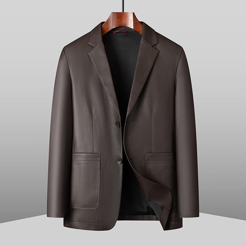 Мужская деловая куртка DIBINZE большого размера из ПУ-кожи 2XL