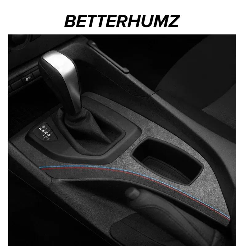For BMW X1 E84 2010-2014 Made of Alcantara Car Interior Center Console Gear Shifter Panel Trim Performance Sticker Accessories