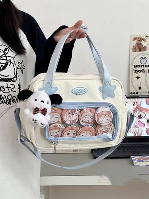 Fashion  Japanese JK Handbags for Women Cute Sweet Shoulder Bag Fashion White Lolita Ita Kawaii Versatile Collegiate Style Bag