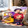 KPop Demon Hunters Pattern Blanket for Home Decoration, Bed, Sofa, Car Travel, Camping, Suitable for All Seasons, Birthday Christmas Gift