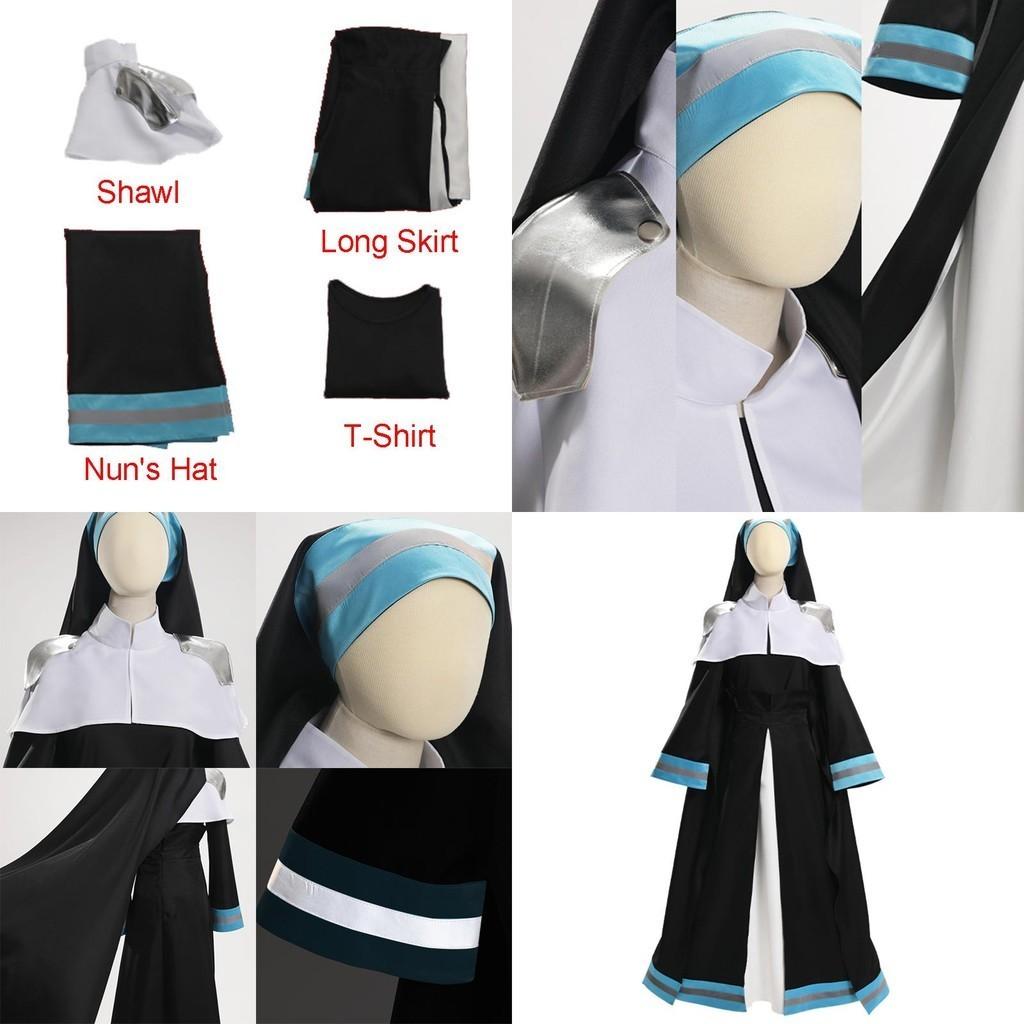 Flamme Feuerwehr Alice Nonne C Kleid Feuerwehrfrau Nonne Kleid Anime Cosplay Kostüm Performance Anzug
