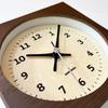 KATOMOKU Dual Use Clock 6, Brown, km-131BRRC, Wall/Tabletop Use, Radio-Controlled Clock, Continuous Second Hand, 14cm