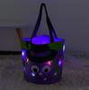 Multi-file luminous Halloween basket decorations, party tabletop ornaments, children's handbags, Halloween candy bags