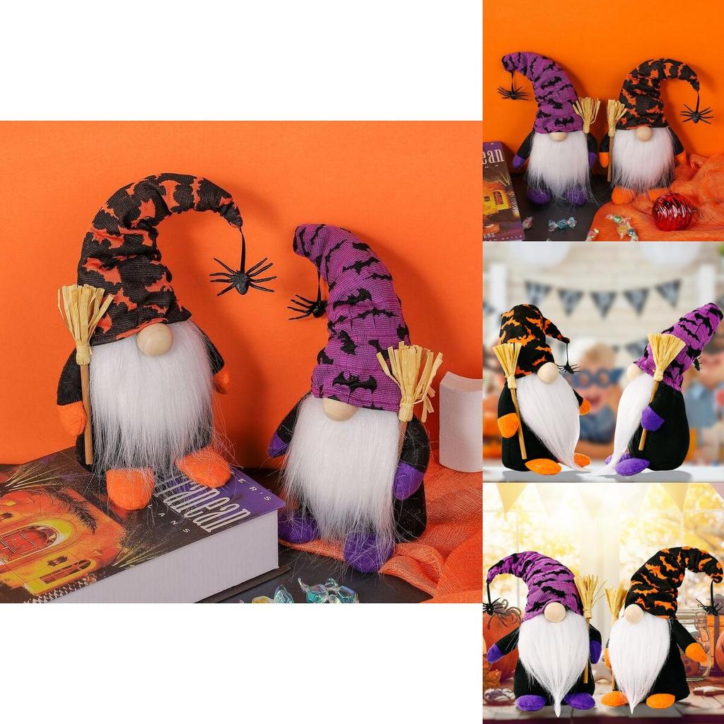 Adorable Plush Halloween Gonks Gnome Witch Spider Rudolph Doll For Party Decoration