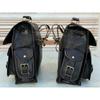 Leather 2 Luggage  Black Bags Motorcycle Side Saddlebags Pouch