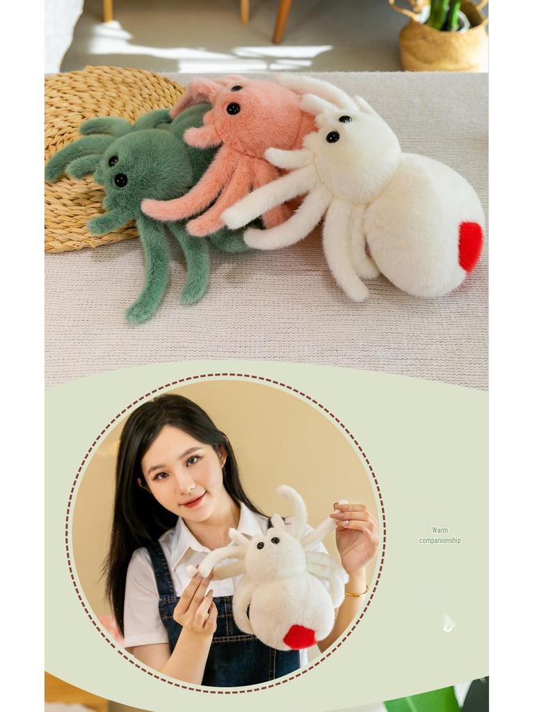Halloween Plush Spider Doll: Soothing Prank, Cute Stuffed Animal for Children