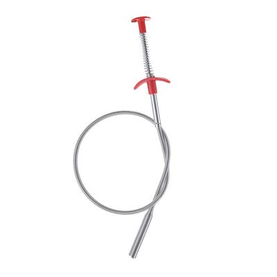 Trwałe i długotrwałe narzędzie do udrażniania kanalizacji do skutecznego czyszczenia. Sprężyna do czyszczenia zlewu wodnego.