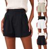 Sommershorts für Damen, lässig, hohe Taille, weiter Beinschnitt