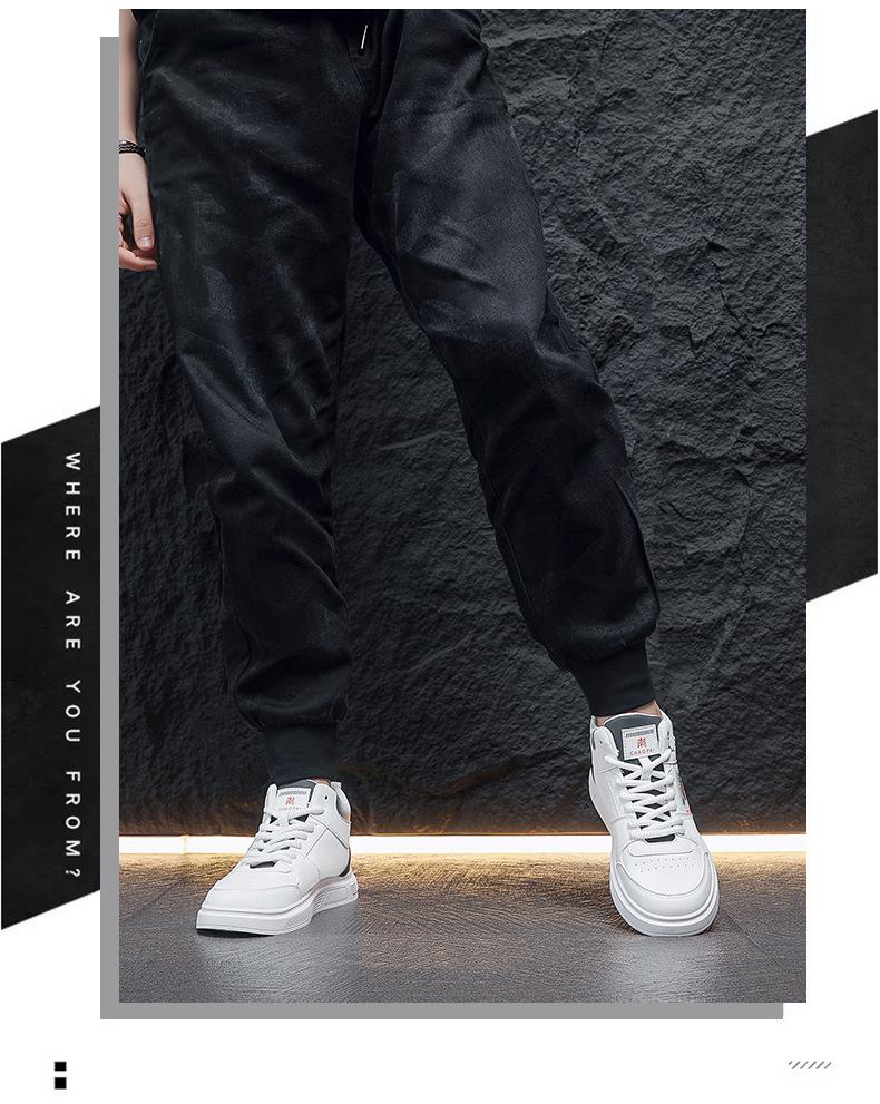 2025 Autumn New High-top Men's Board Shoes Korean Version of Casual Shoes Versatile Student Shoes Fashion Trend Men's Shoes