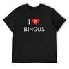 I Heart Bingus Meme T-Shirt Plus Size Tops Plain Summer Top Mens Graphic T-shirts Anime