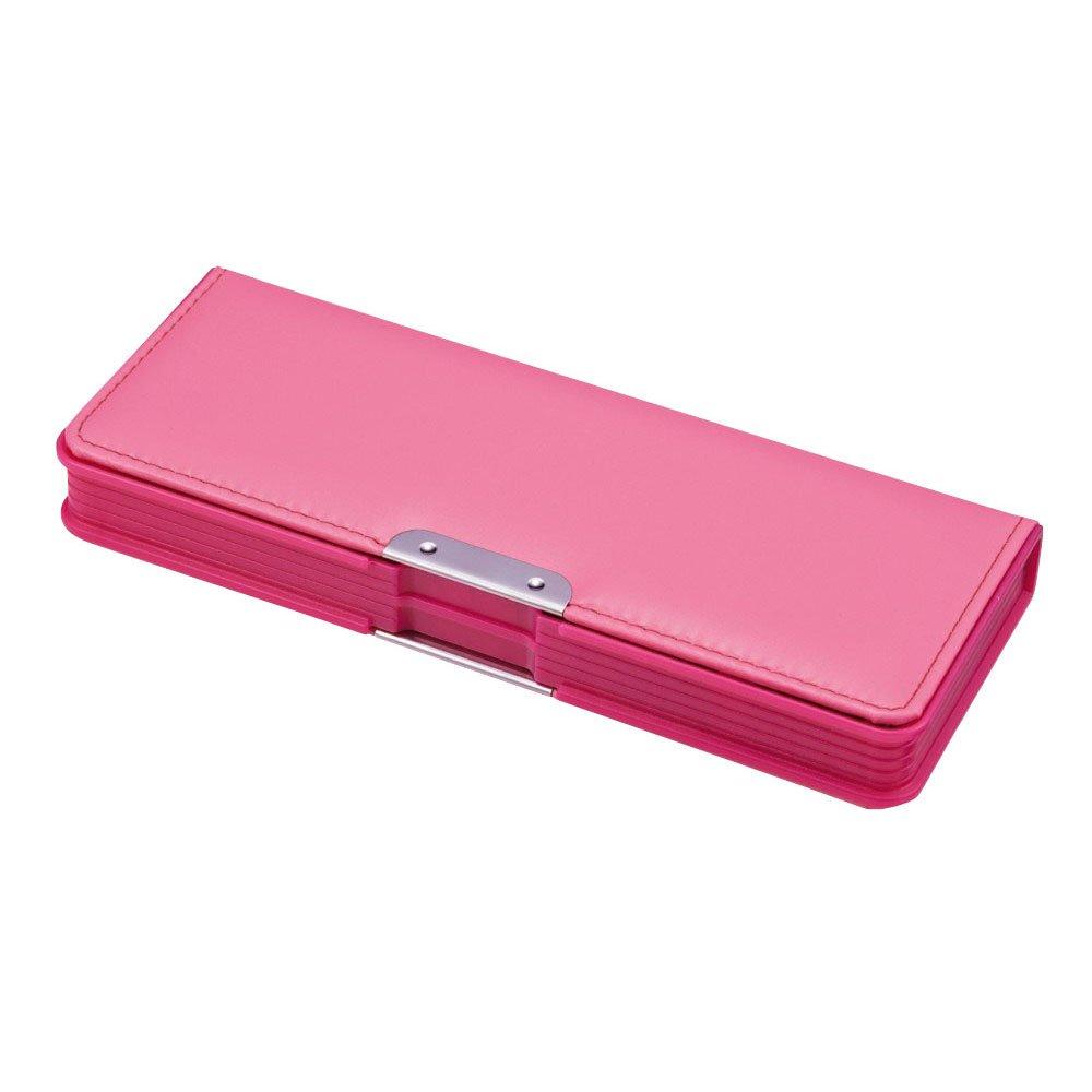 

Kutsuwa Pencil Case Clarino 2 Door with Sharpener Pink CV001PK