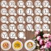 Keluna Coffee Latte Art Stencils - Alphabet Letters Baking Stencils for Coffee Sour Dough Bread Template Tools Cookie Cake Décor