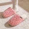 Women's and Men's Plush Non-Slip Cotton Slippers - Indoor Warmth for Spring, Autumn, and Winter