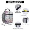 Eiffel Tower And Cherry Blossoms Design Insulated Lunch Bag for Women Kids Portable Food Boxes Thermal Lunch Box Tote