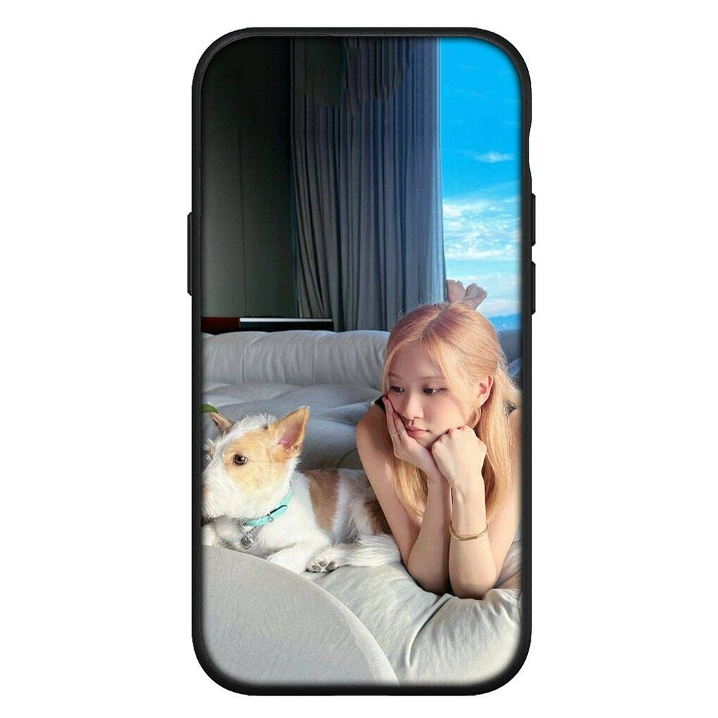 for Motorola Moto Edge 70 60 50 G54 G86 Samsung Galaxy S25 iPhone 17 16 15 Xiaomi Redmi Note 14 13 Pro Max Phone Case Kpop Pinks Korean Black Cover