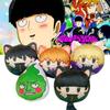 Cute Mob Psycho 100 Plush Pendant Keychain With Reigen, Teruki, Ritsu, Dimple, And Mob Characters